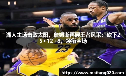 湖人主场击败太阳，詹姆斯再展王者风采：砍下25+12+8，领衔全场